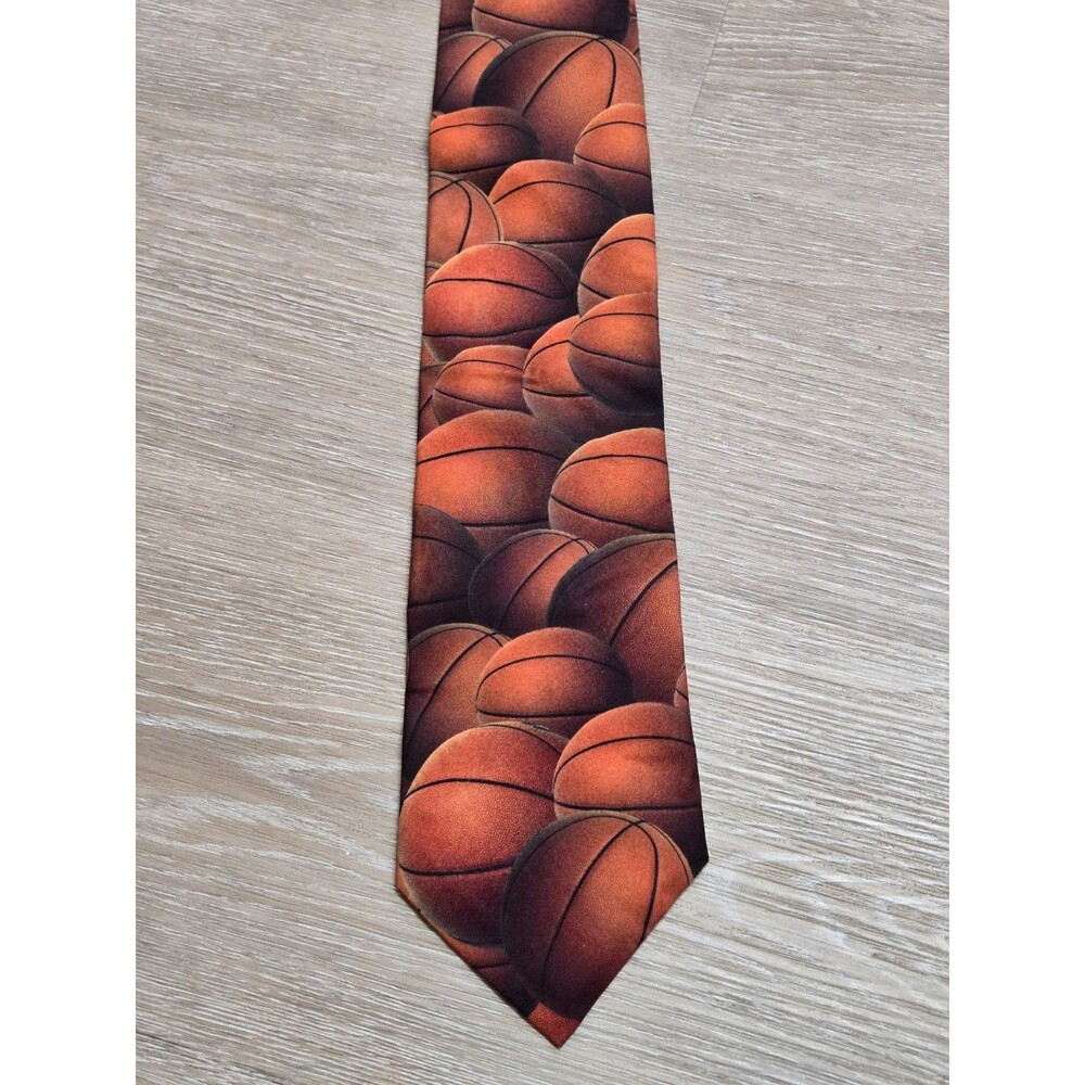 Ralph Marlin Basketball Tie All Over Print Sports Novelty Necktie